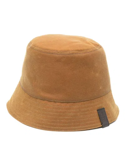 Loewe Reversible Bucket Hat In Brown