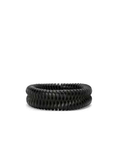 Loewe Rib Bracelet In Black