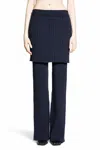 Loewe Rib Knitted Casual Pants In Black