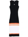Loewe Ribbed Cotton Jersey Tank Dress In Blue