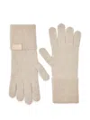 Loewe Ribbed-knit Gloves In Neutral