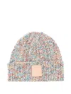 Loewe Logo Wool And Cashmere-blend Beanie In Multi