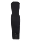 Loewe Women Cotton Midi Dress In Black