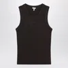 Loewe Ribbed Viscose-blend Tank Top In Brown