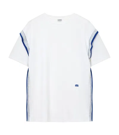 Loewe Ribbon-trim T-shirt In White