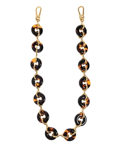 Loewe Ring-detail Bag Strap In Brown