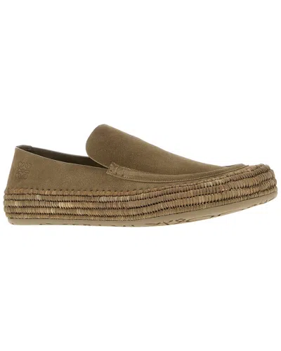 Loewe Rio Leather Loafer In Gray
