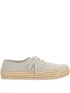 Loewe Scarpe Stringate Rio In Pelle Scamosciata Grigio Chiaro  Uomo In Gray