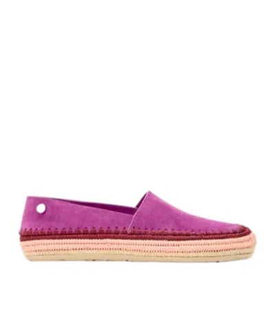 LOEWE RIO SLIPPER IN SUEDE AND RAFFIA