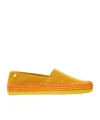 Loewe Rio Suede And Raffia Espadrilles In Yellow