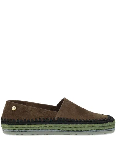 Loewe Rio Suede Espadrilles In Brown
