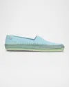 Loewe Rio Suede Espadrilles In Blue