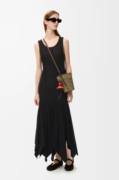 Loewe Tank Dress In Cotton In Black