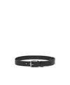 Loewe Roller Curve Belt In Supple Grained Calfskin In Black