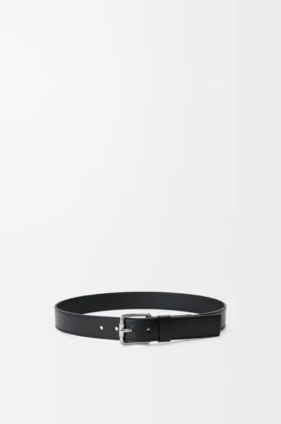 Loewe Textured Buckle Belt In Black