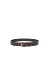 Loewe Roller Curve Belt In Vegetable-tanned Calfskin In Black