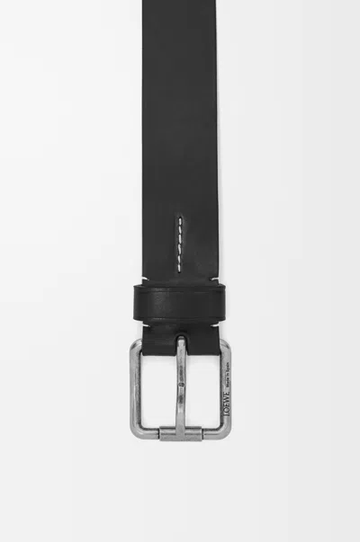 Loewe Roller Curve Belt In Vegetable-tanned Calfskin In Black