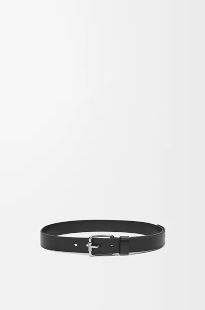 Loewe Roller Curve Belt In Vegetable-tanned Calfskin In Black