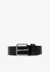 Loewe Roller Curve Calfskin Belt In Black