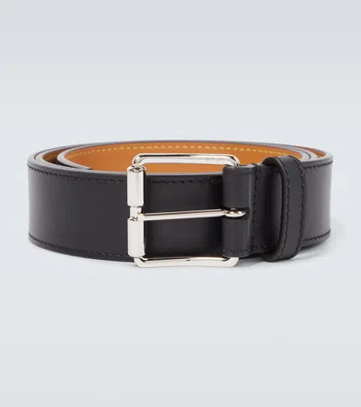 Loewe Roller Leather Belt In Black