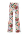 Loewe Roses Jeans In Denim In Multi