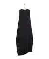 Loewe Round Collar Sleeveless Dress In Black