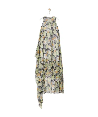 LOEWE LOEWE ALLOVER DAFFODIL FLORAL PRINTED DRESS
