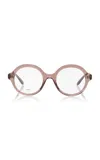 Loewe Round-frame Acetate Glasses In Brown