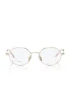 Loewe Round-frame Metal Glasses In Gold