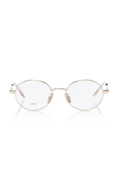 Loewe Round-frame Metal Glasses In Gold