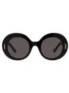 Loewe Round Frame Sunglasses In Black