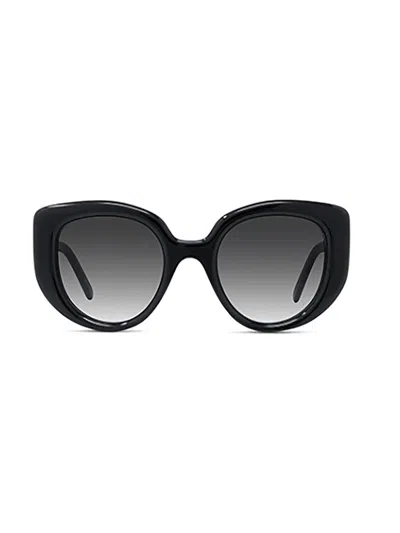 Loewe Round Frame Sunglasses In Black