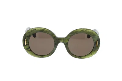 Loewe Logo Sunglasses In Green