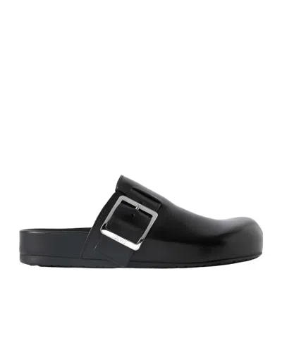 LOEWE EASE BUCKLE MULE IN VEGETABLE-TANNED CALFSKIN