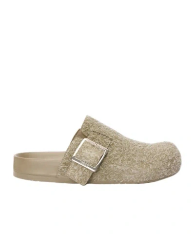 Loewe Round Head Muller Shoes In Nude