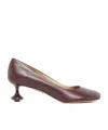 Loewe Round-headed High Heels In Red