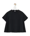 Loewe Round Neck Short Sleeve T-shirt In Black