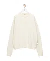 Loewe Embroidered Wool Sweater In White