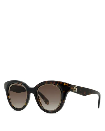 Loewe Round Sunglasses, 51.5mm In Animal Print