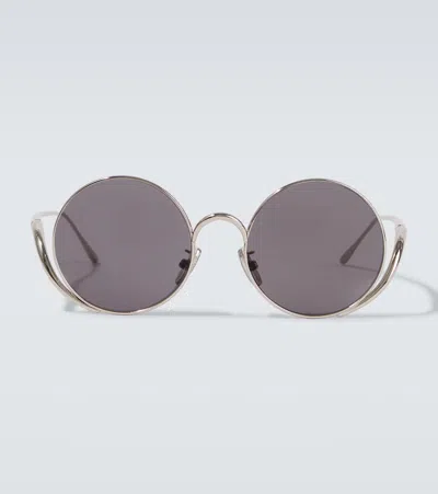 Loewe Round Sunglasses In Gold