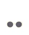 Loewe Thin 52mm Round Sunglasses In Neutral