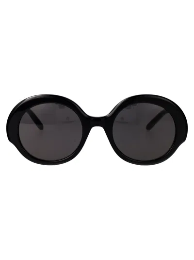 Loewe Round Sunglasses Lw40135 I 5201 A In Black