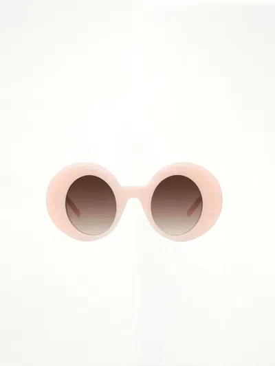 Loewe Round Sunglasses With Gradient Violet Lens In Pink