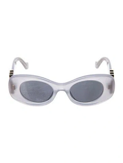 Pre-owned Loewe Round Tinted Sunglasses W/ Tags In Transparent