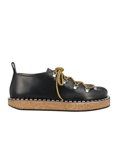 Loewe Round Toe Casual Shoes In Black