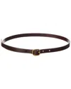 Loewe Rounded Leather Belt In Brown