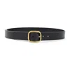 Loewe Adjustable Circular Logo Belt With Gold-tone Buckle
