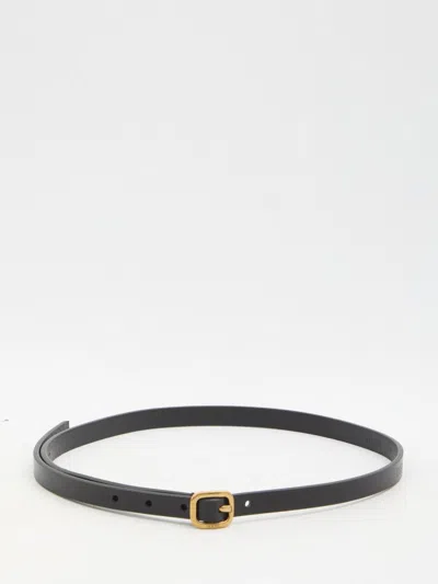 Loewe Rounded Soft Belt In Black