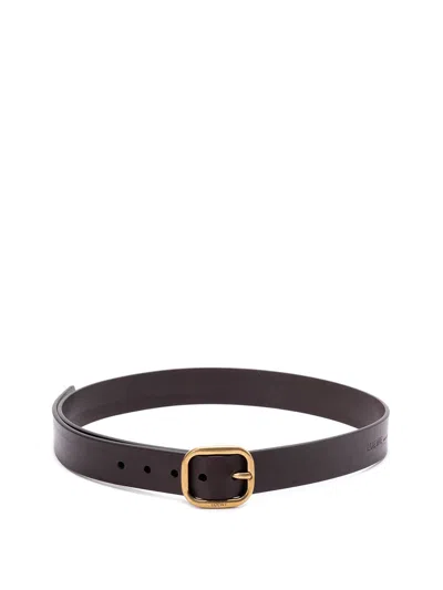 Loewe Rounded Soft Belt In Brown