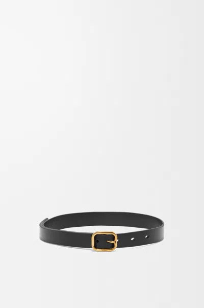 Loewe Abgerundeter, Weicher Gürtel Aus Leder Grösse:95 Für Frau In Metallic